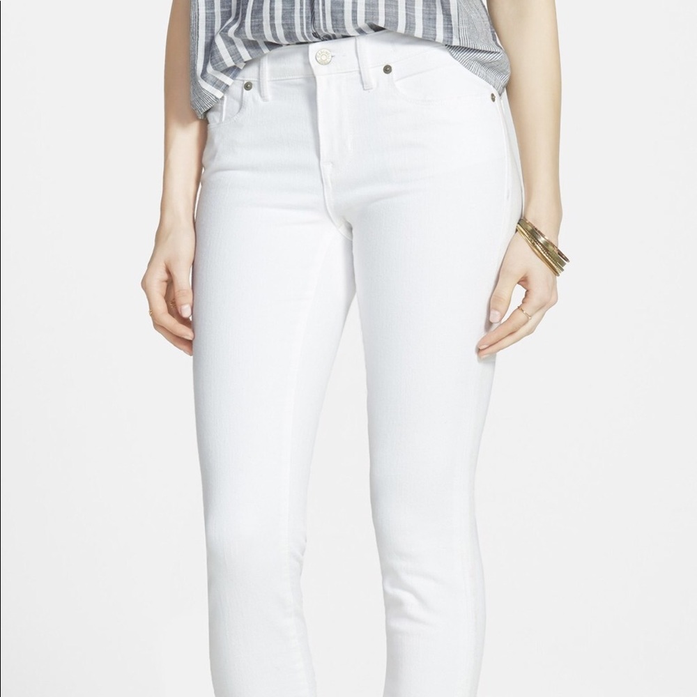 Madewell High Riser 10” Rise Skinny Jeans White